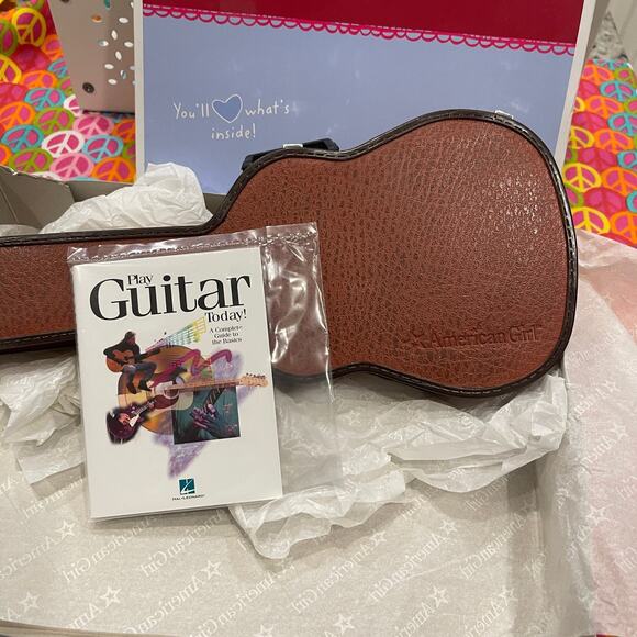 American Girl Rosewood-colored Acoustic Guitar for Dolls MYAG - Picture 9 of 11